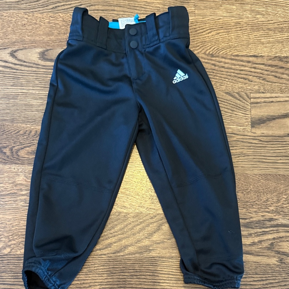 Adidas XS Kids Black Black Baseball Pants